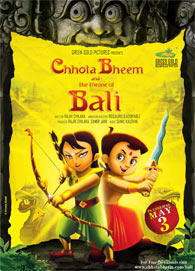 Movie poster of Chhota Bheem and THe Throne Of Bali