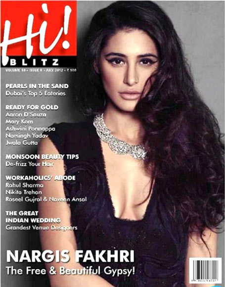 Nargis Fakhri on Hi! Blitz magazine cover