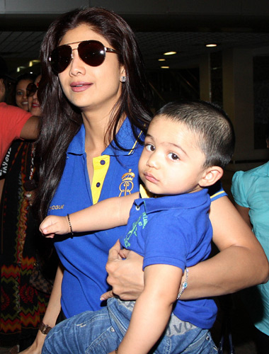 Shilpa Shetty with son Viaan Raj Kundra