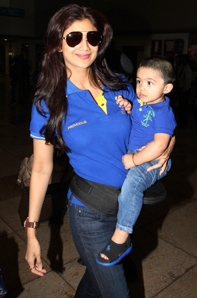 Shilpa Shetty with son Viaan Raj Kundra