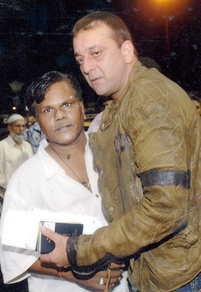 Jagannath Sasane with Sanjay Dutt