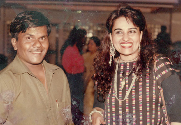 Jagannath Sasane with Reena Roy