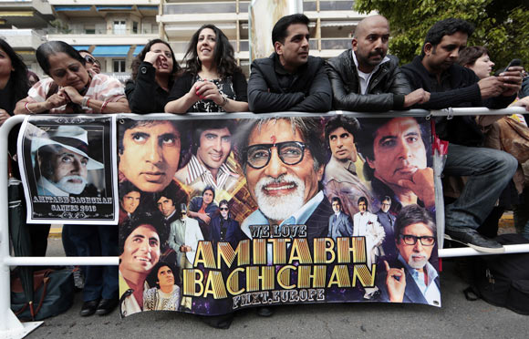 Bachchan fans at the opening ceremony