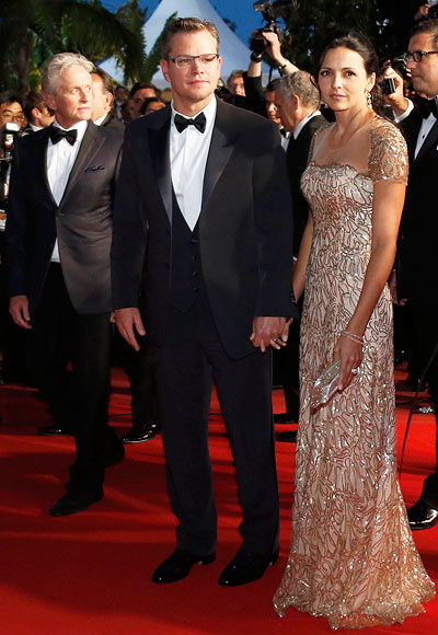 Matt Damon with wife Luciana Barroso
