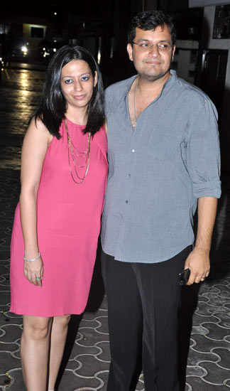 Karan Malhotra with wife