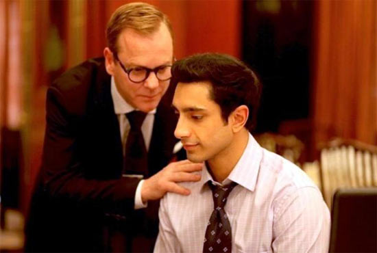 Kiefer Sutherland and Riz Ahmed in The Great Gatsby