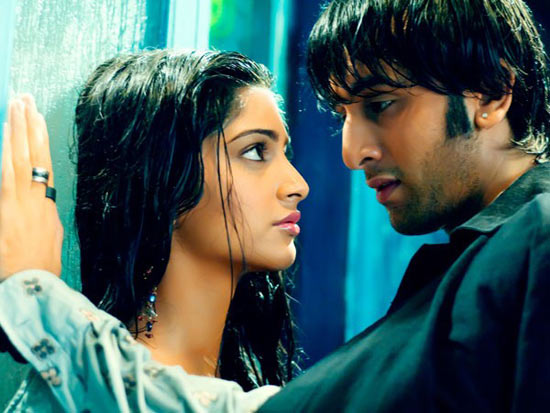 Ranbir Kapoor with Sonam Kapoor in Saawariya