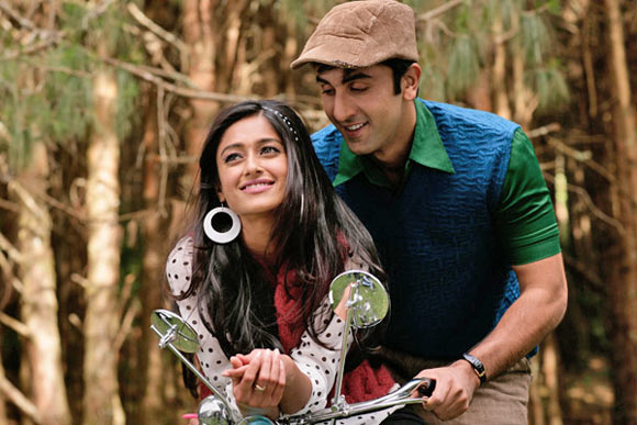 Ranbir Kapoor with Ileana D'Cruz in Barfi!