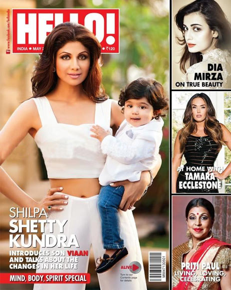 463px x 580px - Shilpa Shetty's son Viaan makes his debut on magazine cover - Rediff.com  movies