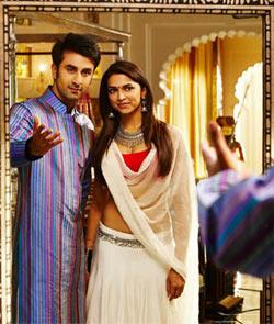 Ranbir Kapoor and Deepika Padukone in Yeh Jawaani Hai Deewani