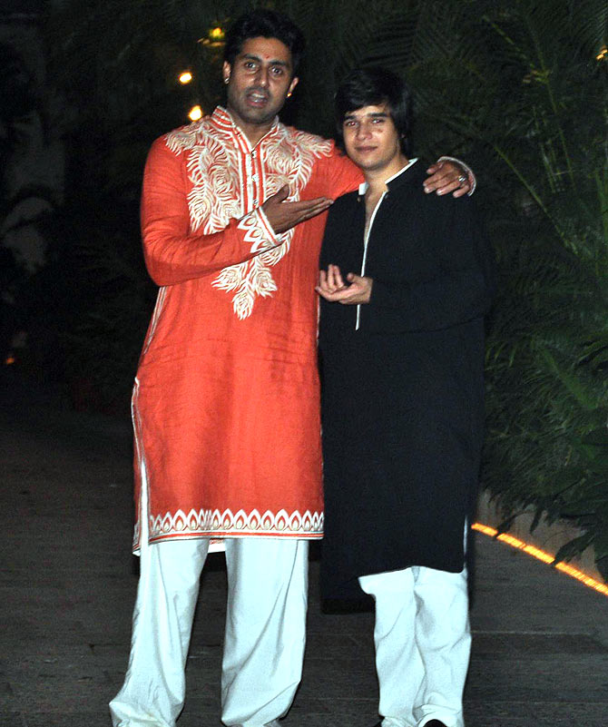 Abhishek Bachchan with Vivaan Shah