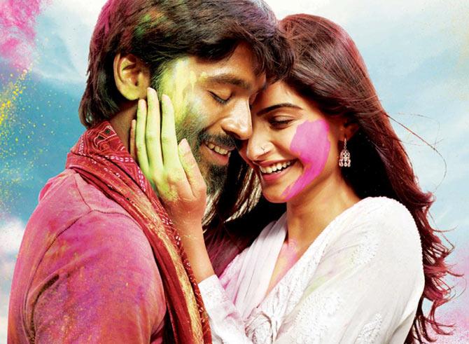 Dhanush and Sonam Kapoor in Raanjhanaa