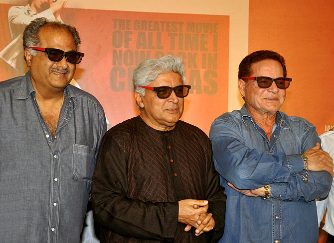 Boney Kapoor, Javed Akhtar and Salim Khan