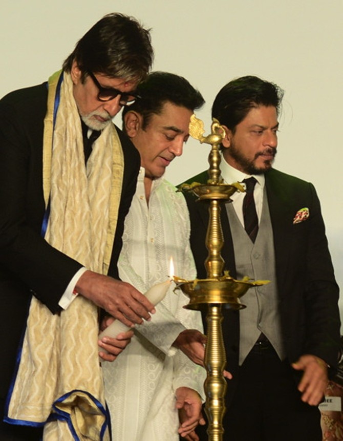 Amitabh Bachchan, Kamal Haasan and Shah Rukh Khan 