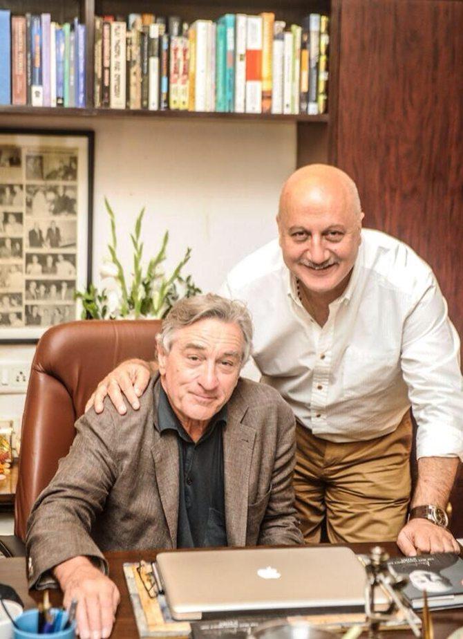 Robert De Niro and Anupam Kher