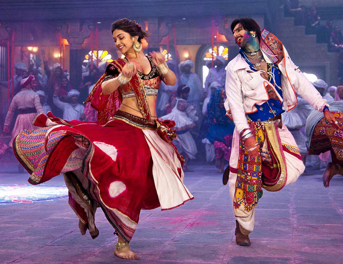 Ranveer Singh and Deepika Padukone in Goliyon Ki Rasleela Ram-Leela