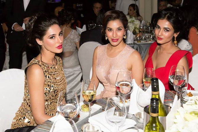 Sophie Choudry with Nargis Fakhri and Sonal Chauhan