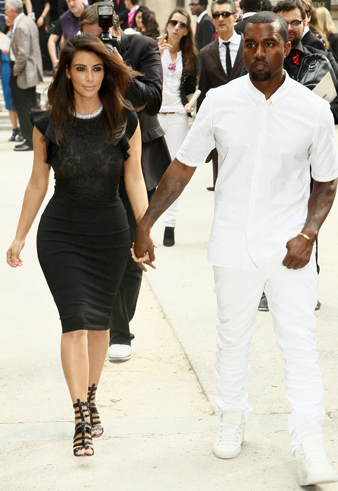Kim Kardashian along with Kanye West