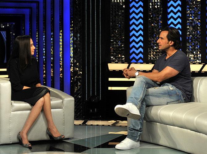 Anupama Chopra and Saif Ali Khan