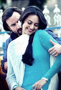 Saif Ali Khan and Sonakshi Sinha in Bullett Raja