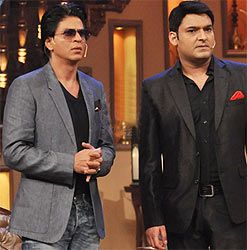 Shah Rukh Khan and Kapi Sharma on Comedy Nights With Kapil