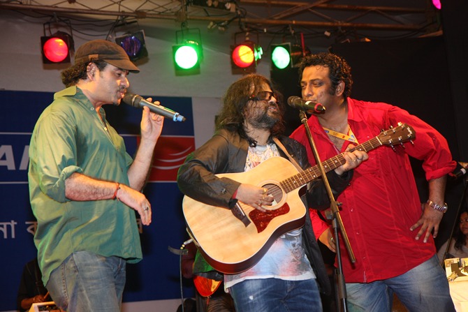 Mohit Chauhan, Pritam and Anurag Basu