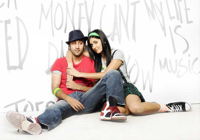 Ranbir Kapoor and Katrina Kaif in Ajab Prem Ki Ghazab Kahaani