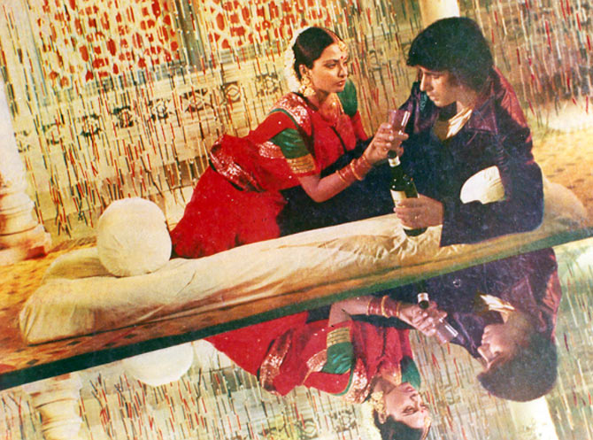 Rekha Amitabh in Muqaddar Ka Sikander