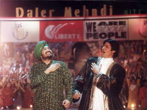 Daler Mehndi and Amitabh Bachchan in Mrityudaata