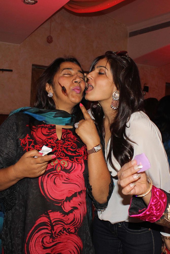 Raveena Tandon with Anu Ranjan