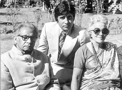Harivanshrai Bachchan, Amitabh Bachchan and Teji Bachchan