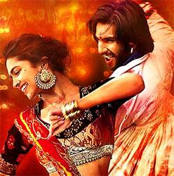 Deepika Padukone and Ranveer Singh in Ram Leela