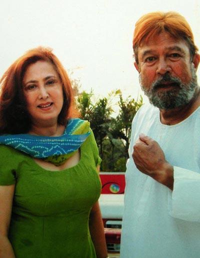 Anita Advani and Rajesh Khanna