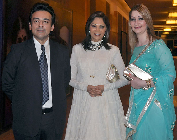 Adnan Sami, Simi Garewal and Roya Faryabi