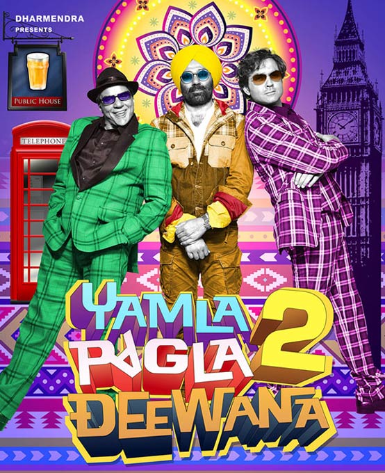 Movie poster of Yamla Pagla Deewana 2 