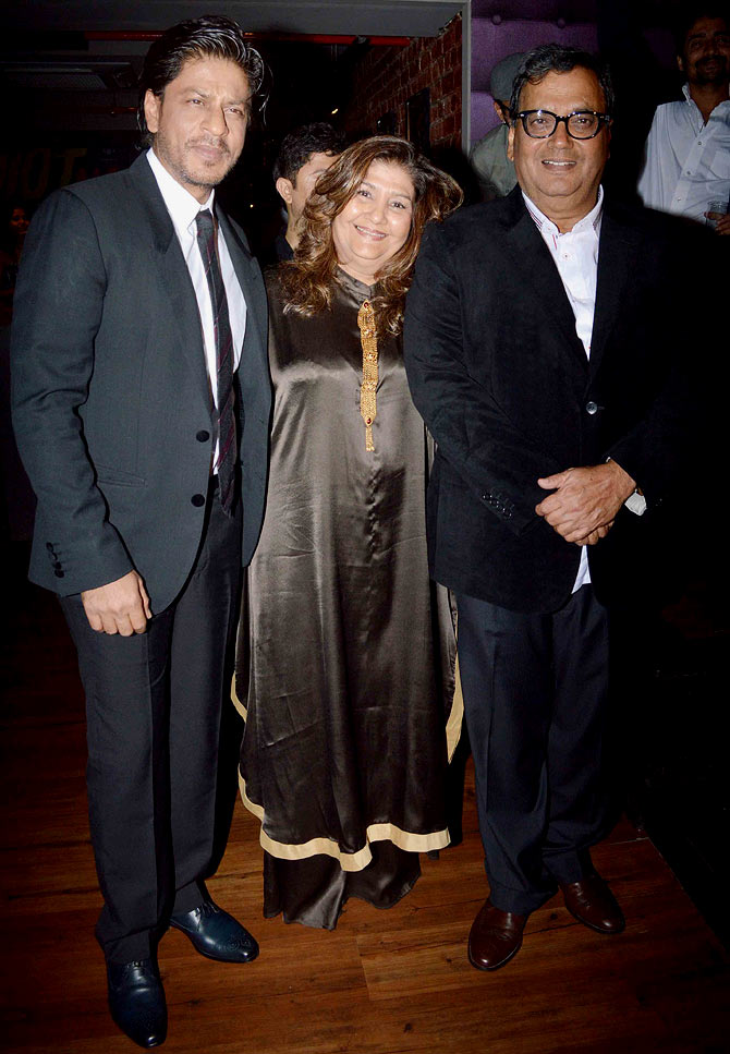 Shah Rukh Khan, Mukta and Subhash Ghai