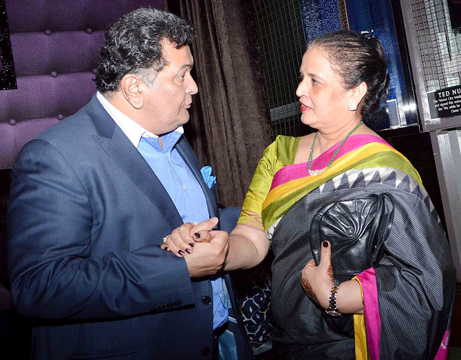 Rishi Kapoor and Vrinda Rai
