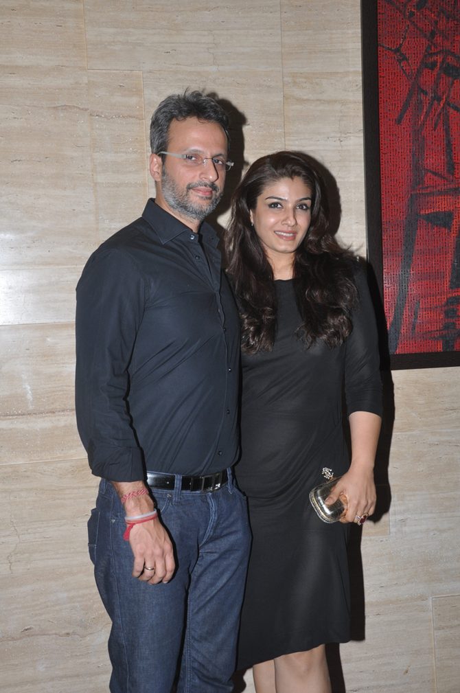 Raveena Tandon with Anil Thadani