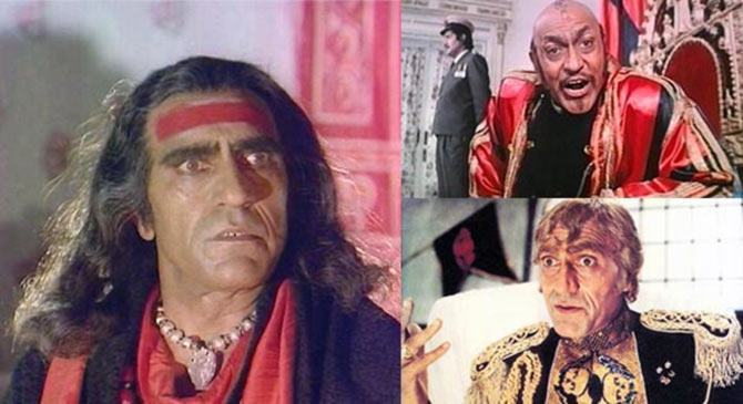 Amrish Puri in Mr India, Tehelka, Nagina