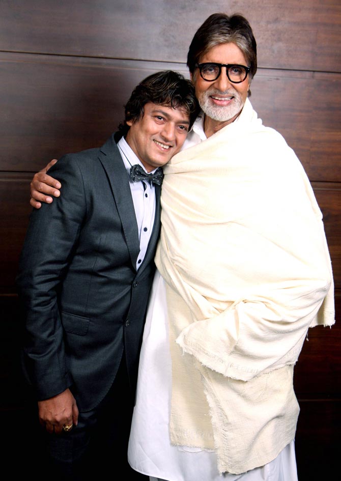 Aadesh Shrivastava and Amitabh Bachchan