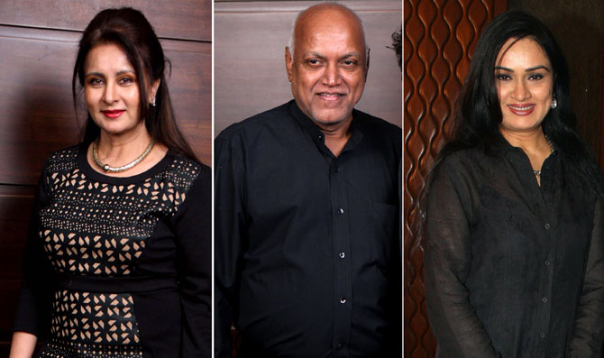 Poonam Dhillon, Manmohan Shetty and Padmini Kolhapure