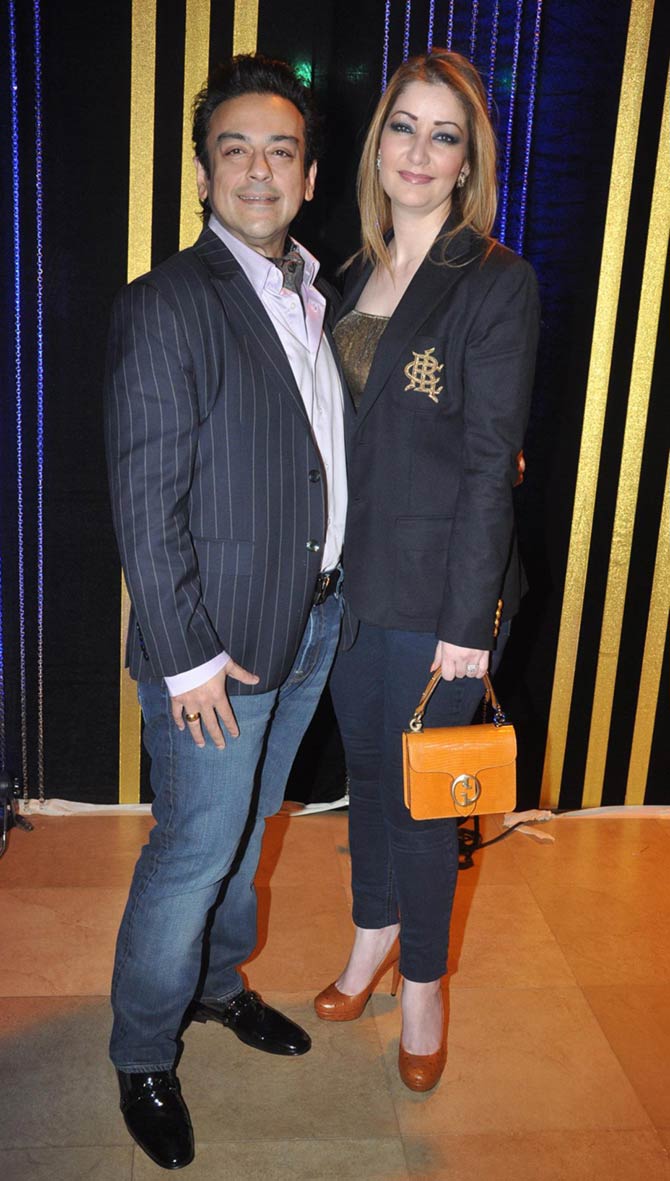 Adnan Sami with wife Roya Faryabi
