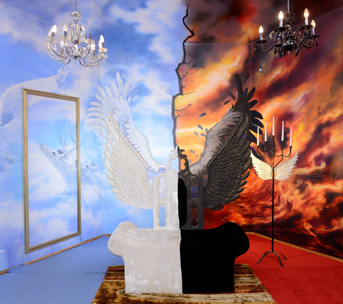 Heaven and Hell confession room