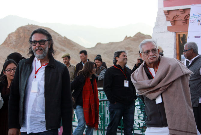 Rakeysh Omprakash Mehra with Gulzar