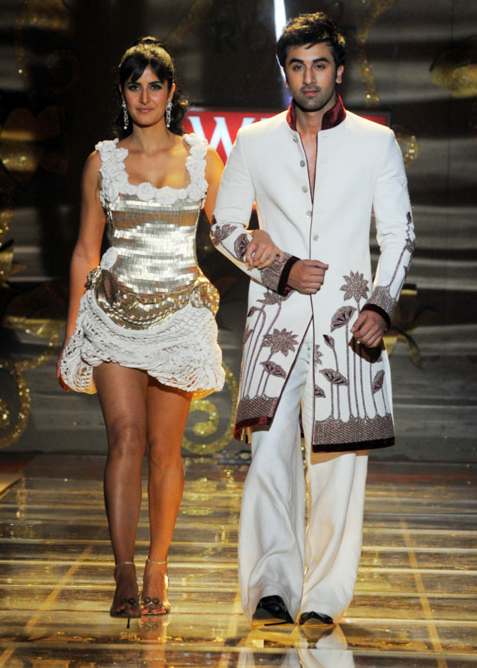 Katrina Kaif and Ranbir Kapoor at the Wills Lifestyle India Fashion Week in 2009