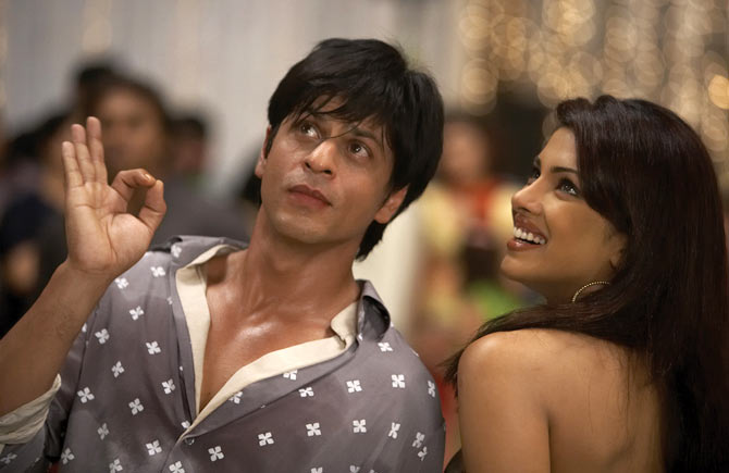 Shah Rukh Khan and Priyanka Chopra in Don