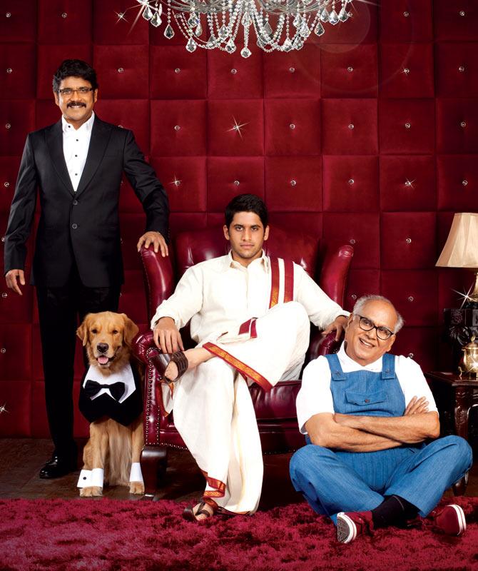 Akkineni Nageswara Rao, Akkineni Nagarjuna, and Naga Chaitanya