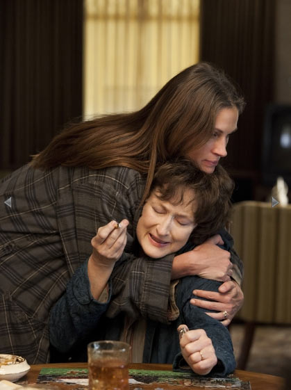 Julia Roberts and Meryl Streep in August, Osage County