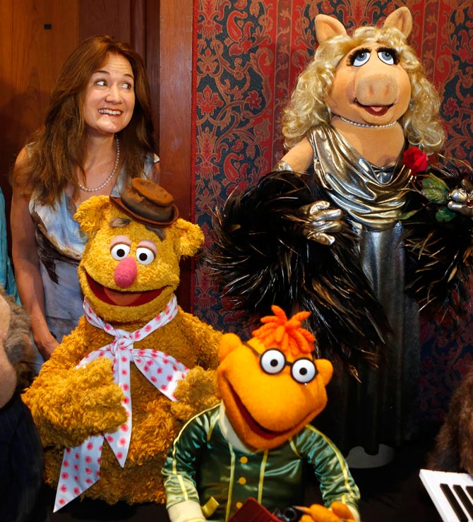 Cheryl Henson with the Muppets