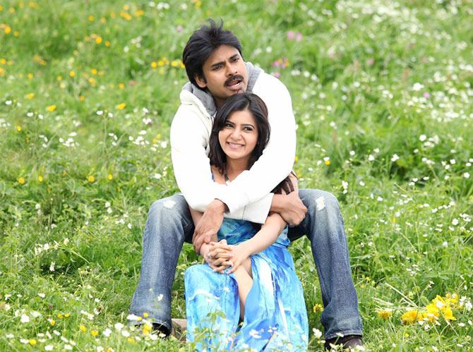 Pawan Kalyan and Samantha in Attarintiki Daaredi